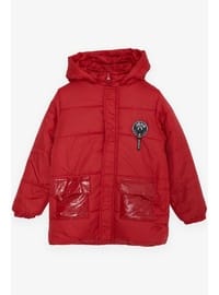 Red - Boys` Coat