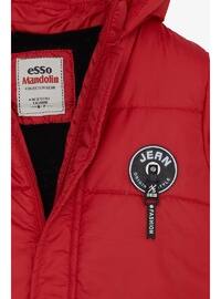 Red - Boys` Coat