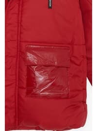 Red - Boys` Coat