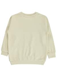 Light Beige - Girls` Sweatshirt