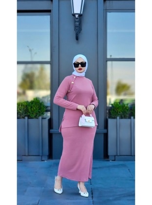 Pink - Knit Suits - Esre Store