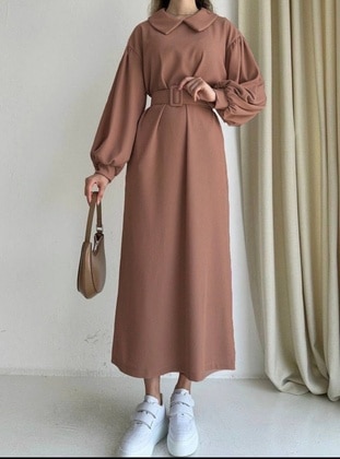 Camel - Modest Dress - Esre Store