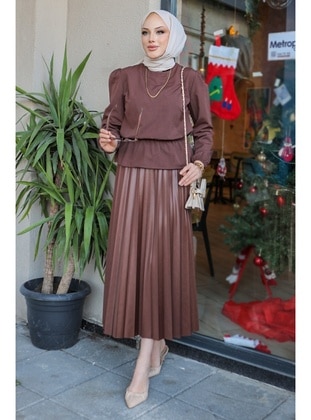 Brown - Skirt - Bestenur