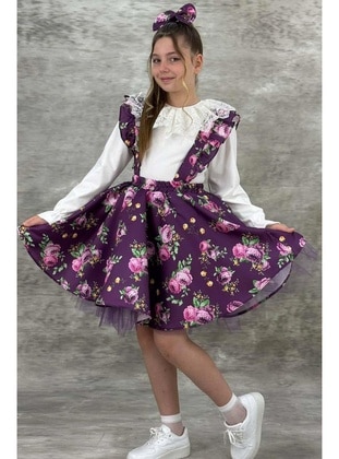 Purple - Girls` Dress - Riccotarz