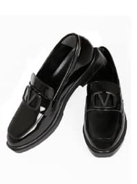 Black Patent Leather - Casual Shoes