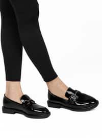 Black Patent Leather - Casual Shoes