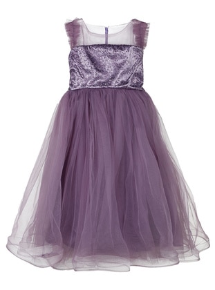 Purple - Girls` Evening Dress - Civil Girls