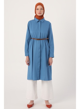 Blue - Point Collar - Tunic - ALLDAY