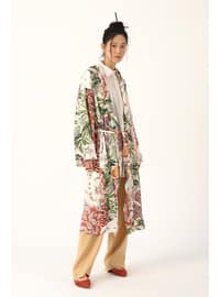 Ecru - Ethnic - Kimono