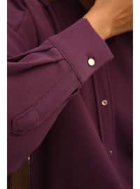 Purple Comfortable Shirt Tunic