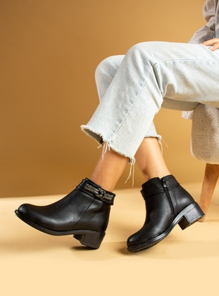 Black - Boots - Pembe Potin