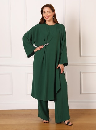 Emerald - Plus Size Evening Suit - Alia