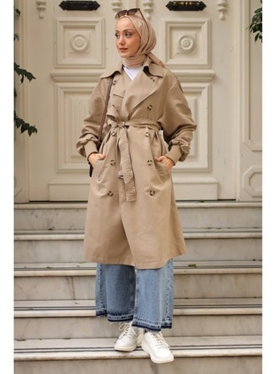 Colorless - Trench Coat - GİZCE