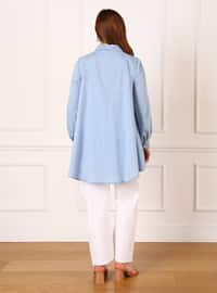 Icy Blue - Plus Size Tunic