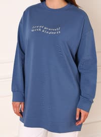 Blue - Plus Size Sweatshirts