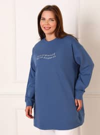 Blue - Plus Size Sweatshirts