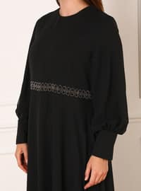 Black - Plus Size Evening Dress