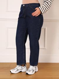 Navy Blue - Plus Size Jeans