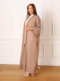 Mink - Plus Size Evening Abaya