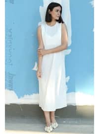 Petticoat Lining Dress White