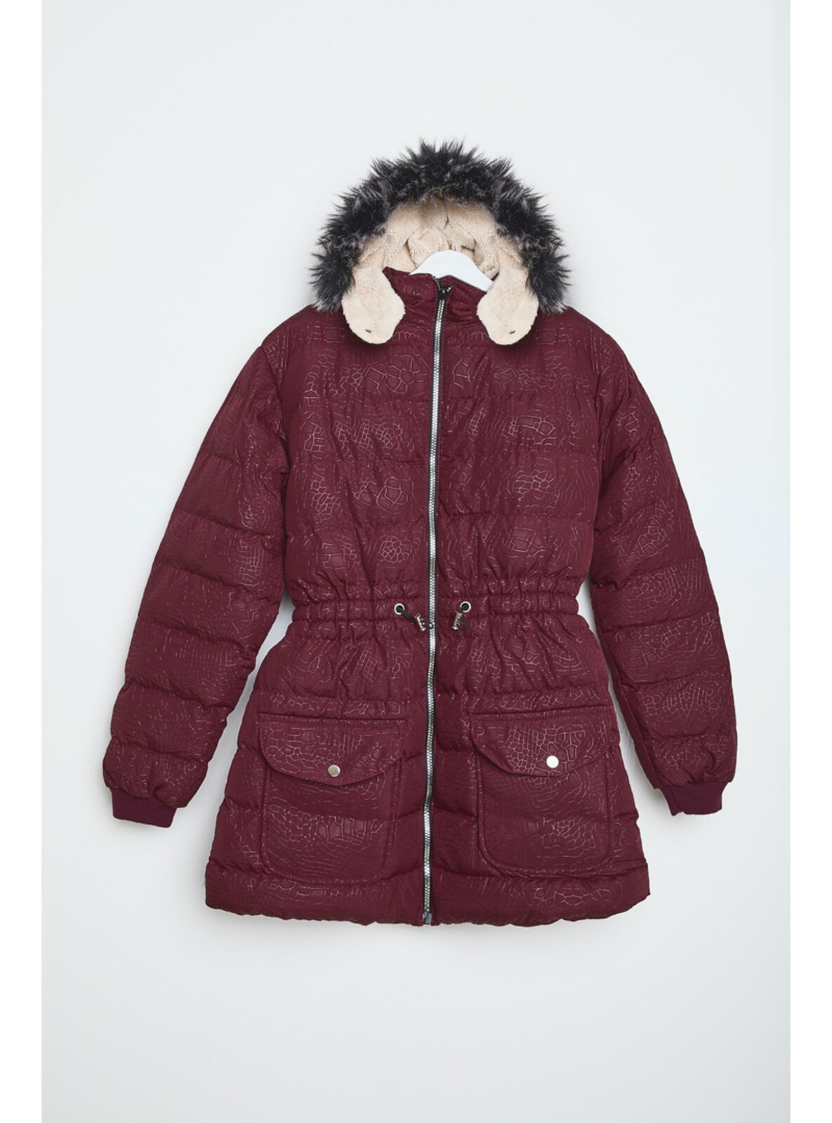 Burgundy clearance girls coat