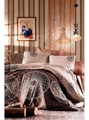Brown - Double Duvet Covers - Dowry World