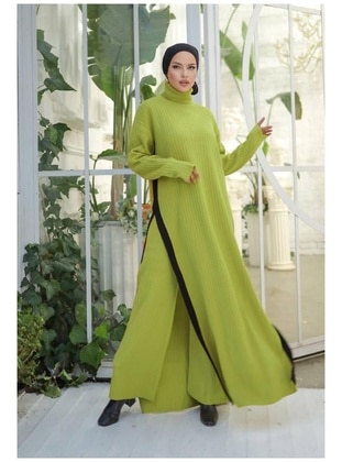 Olive Green - Knit Suits - Maymara