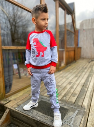 Crew neck - Unlined - Red - Boys` Tracksuit - MNK Baby