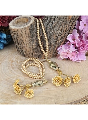 200gr - Gold Color - Prayer Beads - İkranur