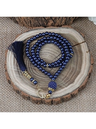 Pearl Rosary Tasbih Navy Blue