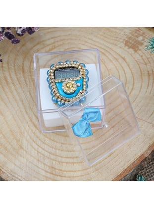 Turquoise Zikr Counter With Luxury Stones