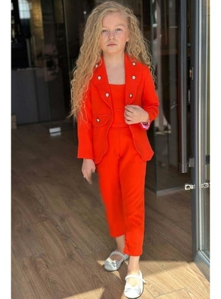 Orange - Girls` Suit - Riccotarz