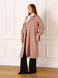 Latte - Plus Size Trench coat