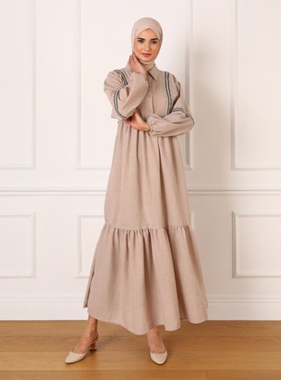 Light Mink - Modest Dress - Refka