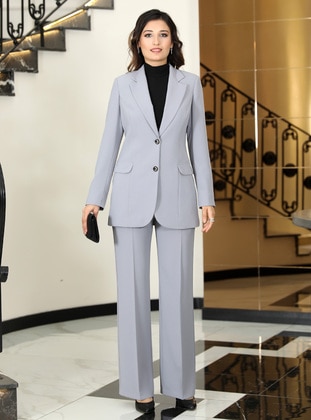 Grey - Suit - Elben Moda