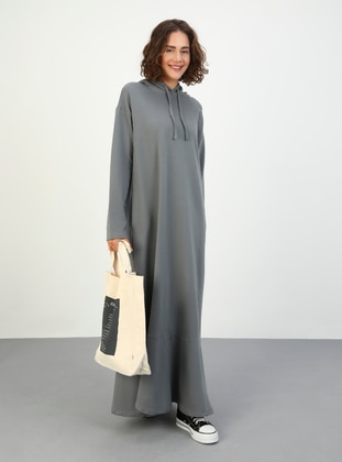 Grey - Modest Dress - Benin