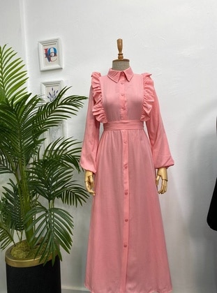 Pink - Modest Dress - Esre Store