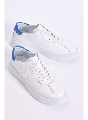 White - Blue - Sports Shoes - Tonny Black