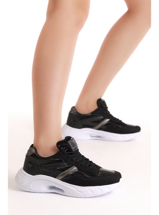 Black - White - Sports Shoes - Tonny Black