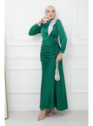 Emerald - Fully Lined - Modest Evening Dress - İmaj Butik