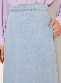 Icy Blue - Denim Skirt