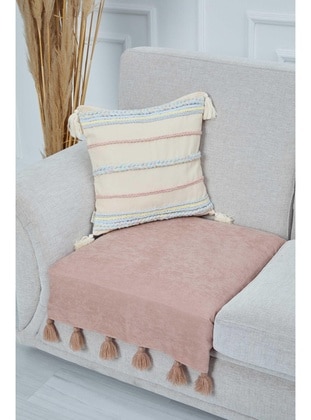Powder Pink - Sofa Throws - Aisha`s Design