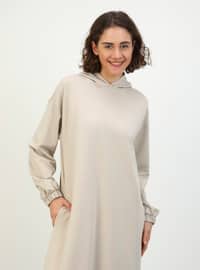 Stone Color - Modest Dress