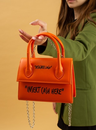 Orange - Clutch Bags / Handbags - Pembe Potin