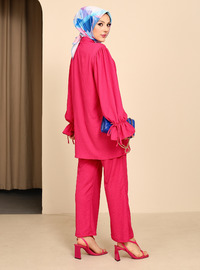 Ensemble Manches Ballon - Fuchsia