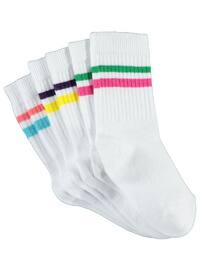 White - Girls` Socks