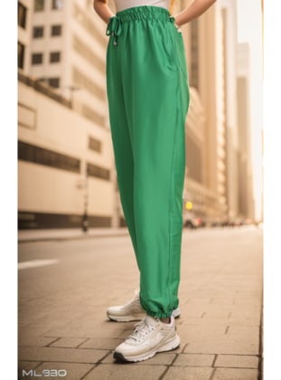 Green Almon - Pants - Layda Moda