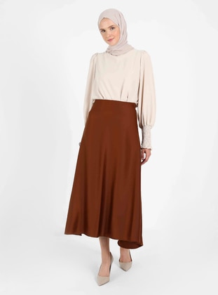 Brown - Skirt - Vav