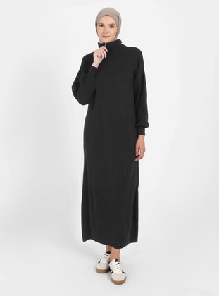 Black - Modest Dress - Vav