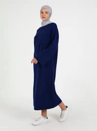 Navy Blue - Modest Dress